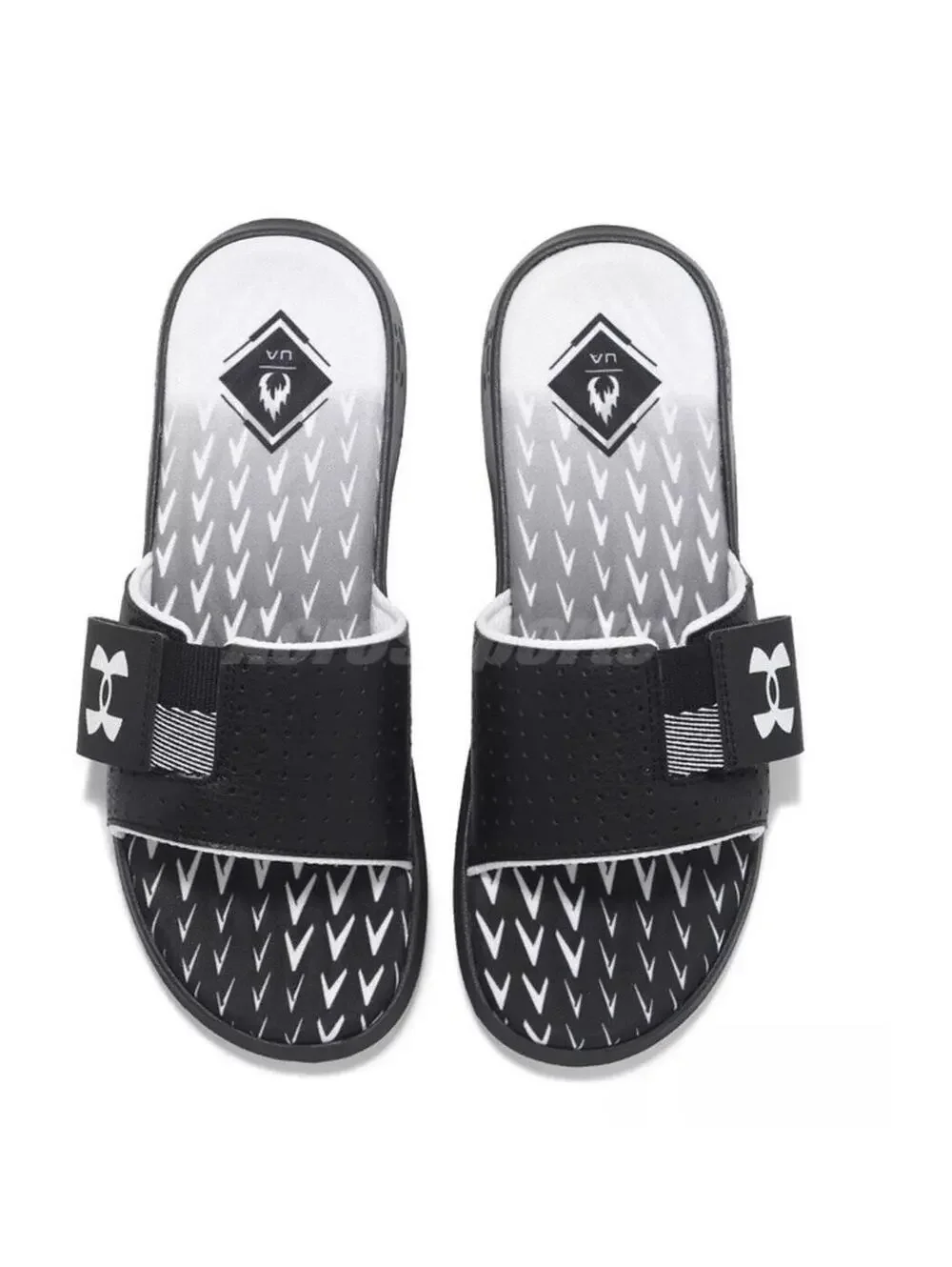 $45 Under Armour Mercenary SL UA Black Men’s Flip Flaps 3027252 Size 8 Slides